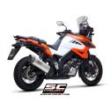 SC Project para SUZUKI V-STROM 1050 XT (2020 - 2025) - Escape Adventure titanio