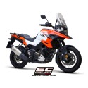 SC Project para SUZUKI V-STROM 1050 XT (2020 - 2025) - Escape Adventure titanio