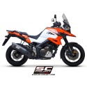 SC Project para SUZUKI V-STROM 1050 XT (2020 - 2025) - Escape Adventure titanio, negro mate