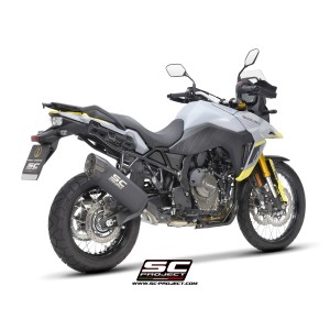 SC Project para SUZUKI V-STROM 800DE / 800SE (2023 - 2025) - Escape Adventure titanio, negro mate