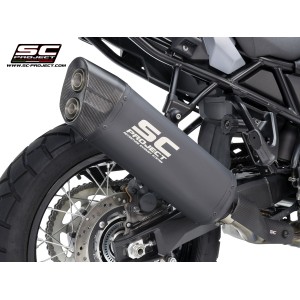 SC Project para SUZUKI V-STROM 800DE / 800SE (2023 - 2025) - Escape Adventure titanio, negro mate