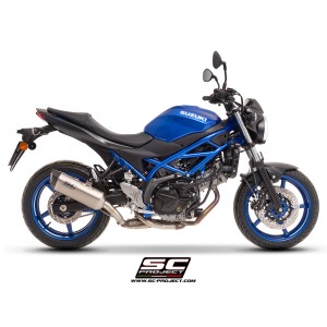 SC Project para SUZUKI SV650 / SV650 A2 (2021 - 2025) - Euro 5 - Escape SC1-S titanio