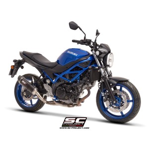 SC Project para SUZUKI SV650 / SV650 A2 (2021 - 2025) - Euro 5 - Escape Oval carbono