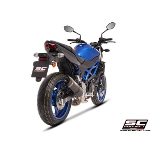 SC Project para SUZUKI SV650 / SV650 A2 (2021 - 2025) - Euro 5 - Escape Oval carbono