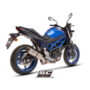 SC Project para SUZUKI SV650 / SV650 A2 (2021 - 2025) - Euro 5 - Escape Oval titanio