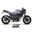 SC Project para SUZUKI SV650 (2016 - 2020) - Euro 4 - Escape Oval carbono