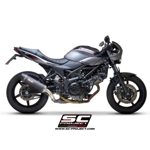 SC Project para SUZUKI SV650 (2016 - 2020) - Euro 4 - Escape Oval carbono