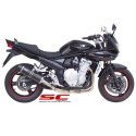 SC Project para SUZUKI BANDIT 650 (2007 - 2012) - Escape Oval carbono