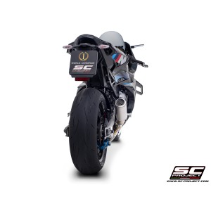 SC Project para BMW M 1000 RR (2025 - 2026) - Escape CR-T titanio, con malla antipiedras