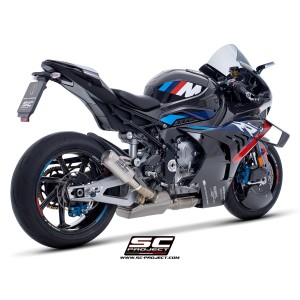 SC Project para BMW M 1000 RR (2025 - 2026) - Escape CR-T titanio, con malla antipiedras