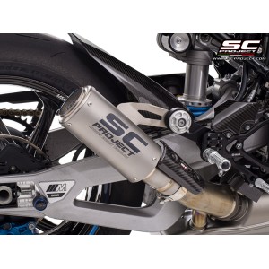 SC Project para BMW M 1000 RR (2020 - 2024) - Escape CR-T titanio, con malla antipiedras