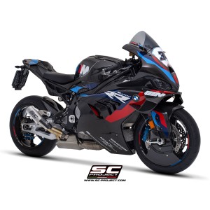 SC Project para BMW M 1000 RR (2020 - 2024) - Escape CR-T titanio, con malla antipiedras