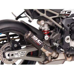 SC Project para BMW S 1000 RR (2025 - 2026) - Escape CR-T carbono, con malla antipiedras