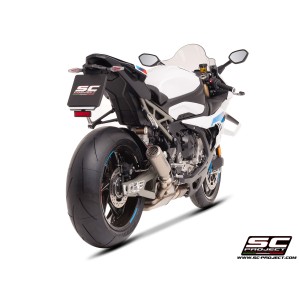 SC Project para BMW S 1000 RR (2025 - 2026) - Escape CR-T titanio, con malla antipiedras