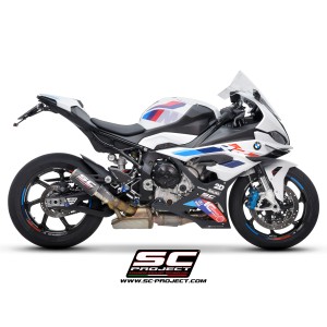 SC Project para BMW S 1000 RR (2023 - 2024) - Escape CR-T carbono, con malla antipiedras