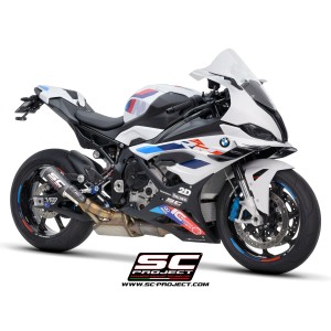 SC Project para BMW S 1000 RR (2023 - 2024) - Escape CR-T carbono, con malla antipiedras
