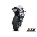 SC Project para BMW S 1000 RR (2023 - 2024) - Escape CR-T carbono, con malla antipiedras