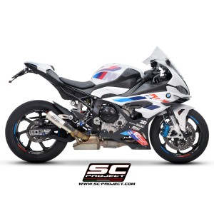 SC Project para BMW S 1000 RR (2023 - 2024) - Escape CR-T titanio, con malla antipiedras