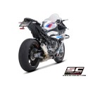 SC Project para BMW S 1000 RR (2023 - 2024) - Escape CR-T titanio, con malla antipiedras