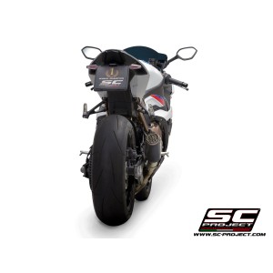 SC Project para BMW S 1000 RR (2020 - 2022) - Euro 5 - Escape CR-T carbono, con malla antipiedras