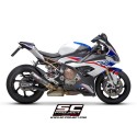 SC Project para BMW S 1000 RR (2019 - 2020) - Euro 4 - Escape CR-T carbono, con malla antipiedras