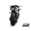 SC Project para BMW S 1000 RR (2019 - 2020) - Euro 4 - Escape CR-T carbono, con malla antipiedras
