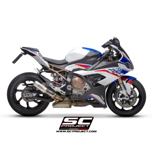 SC Project para BMW S 1000 RR (2019 - 2020) - Euro 4 - Escape CR-T titanio, con malla antipiedras