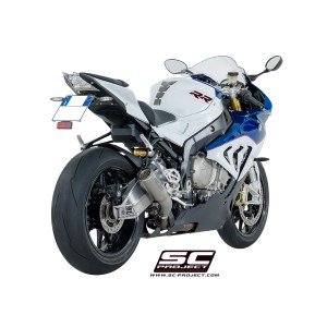 SC Project para BMW S 1000 RR (2015 - 2016) - Escape CR-T titanio, con malla antipiedras