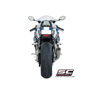SC Project para BMW S 1000 RR (2015 - 2016) - Escape CR-T titanio, con malla antipiedras