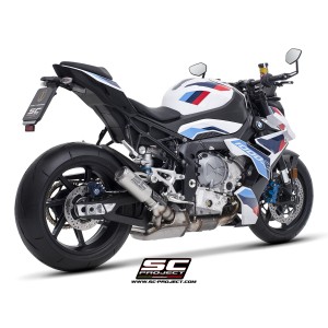 SC Project para BMW M 1000 R (2025 - 2026) - Escape CR-T titanio, con malla antipiedras