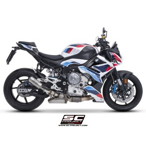 SC Project para BMW M 1000 R (2023 - 2024) - Escape CR-T titanio, con malla antipiedras