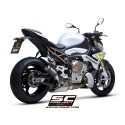 SC Project para BMW S 1000 R (2025 - 2026) - Escape CR-T carbono, con malla antipiedras