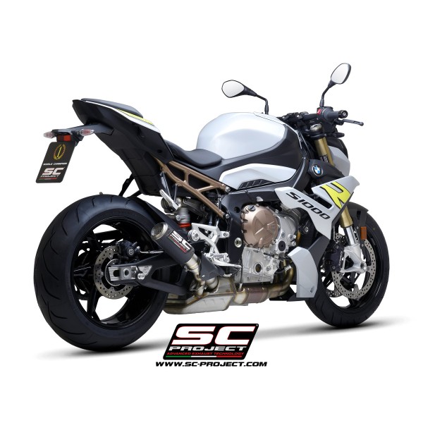 SC Project para BMW S 1000 R (2025 - 2026) - Escape CR-T carbono, con malla antipiedras