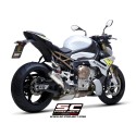 SC Project para BMW S 1000 R (2025 - 2026) - Escape CR-T titanio, con malla antipiedras