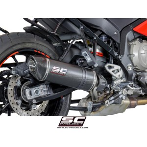SC Project para BMW S 1000 XR (2015 - 2016) - Escape Oval carbono, posición baja