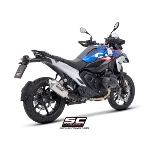 SC Project para BMW R 1300 GS (2023 - 2026) - Escape Rally-X titanio, compatible con las maletas originales "Vario"