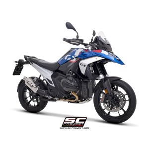 SC Project para BMW R 1300 GS (2023 - 2026) - Escape Rally-X titanio, compatible con las maletas originales "Vario"
