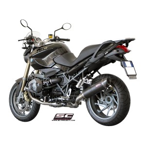 SC Project para BMW R 1200 R (2011 - 2014) - Escape Oval carbono