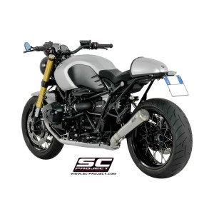 SC Project para BMW R NINE T (2014 - 2016) - Escape Conico 70s acero inoxidable