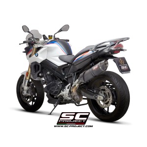 SC Project para BMW F 800 R (2009 - 2016) - Escape Oval carbono