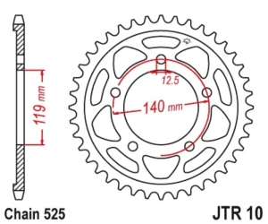 Corona JT 10 de acero con...