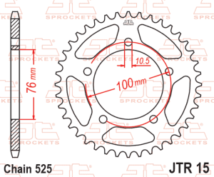 Corona JT SPROCKETS acero...