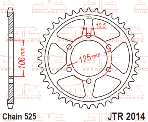 Corona JT SPROCKETS acero...