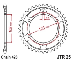 Corona JT SPROCKETS acero...