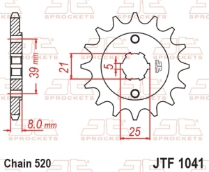 JT SPROCKETS Steel Standard...
