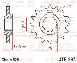 Piñon JT SPROCKETS acero...