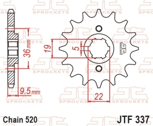 Piñon JT SPROCKETS acero...