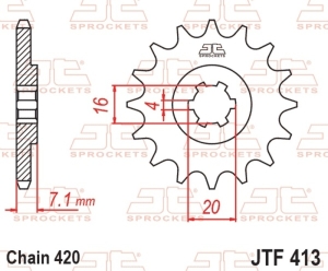 Piñon JT SPROCKETS acero...