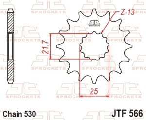 Piñon JT SPROCKETS acero...