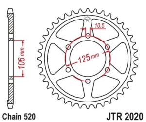 Corona JT SPROCKETS acero...